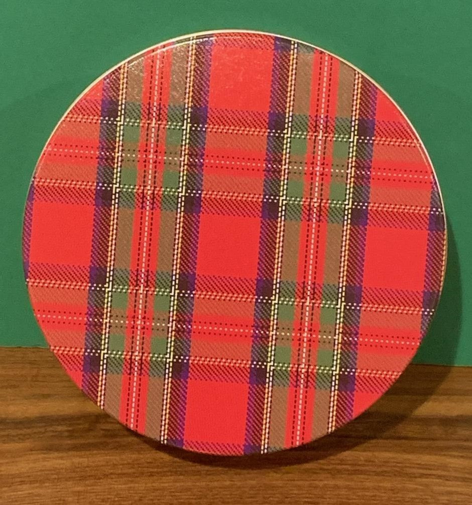 Holiday Plaid Tin w/ Candy